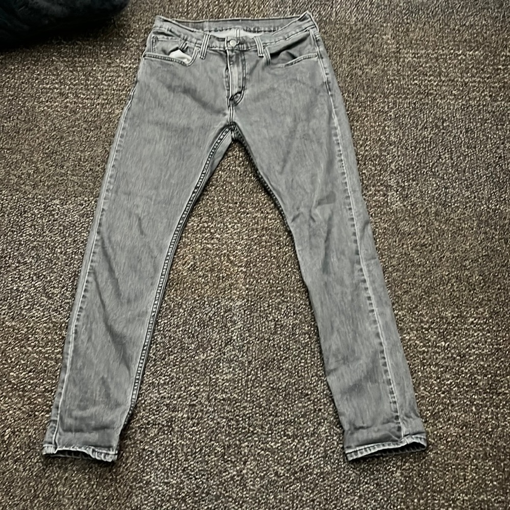 Faded black jeans